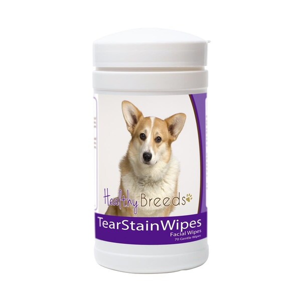 Healthy Breeds Cardigan Welsh Corgi Tear Stain Wipes 840235152729 - main